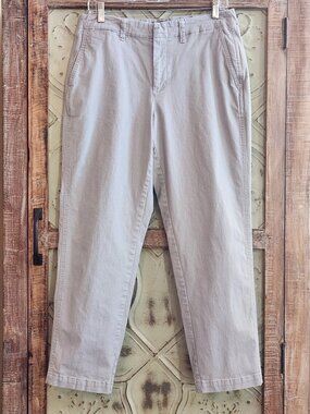 Lands' End Classic Gray Chinos | Size 10